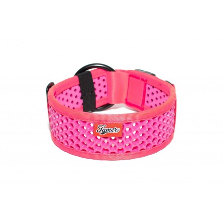 Collier Tamer Softy Rose/Rose - Confort & Durabilité pour Chiens