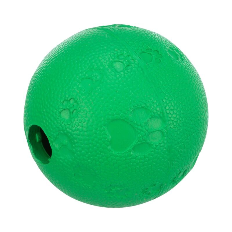 Balle de Friandises en Caoutchouc Naturel Ø 6 cm Vert - Jeu Interactif pour Animaux