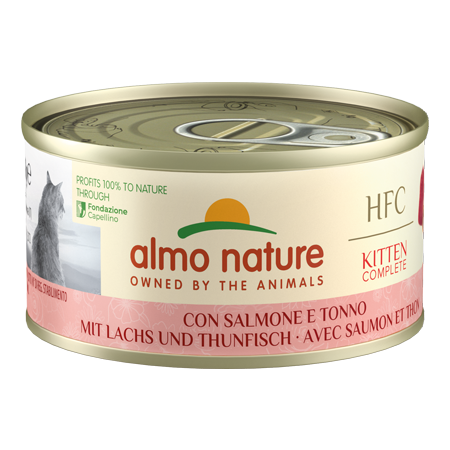 Almo Nature HFC Complete Kitten avec Saumon et Thon 70g