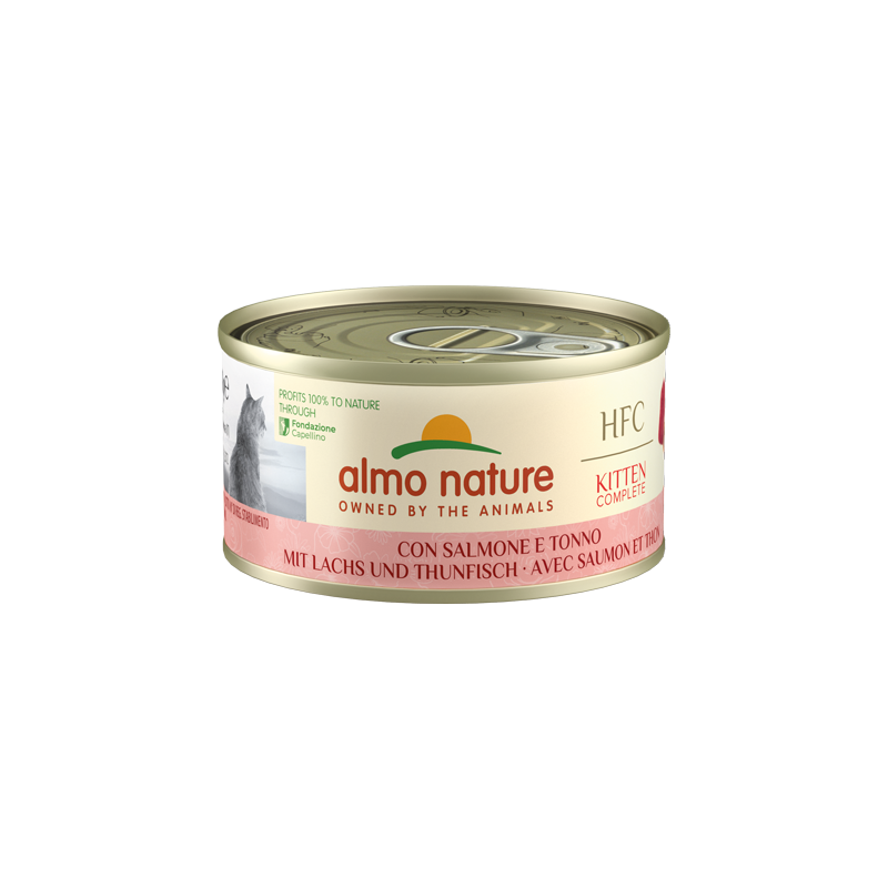 Almo Nature HFC Complete Kitten avec Saumon et Thon 70g