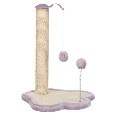 Trixie Junior Patte Griffoir avec Poteau - 50 cm - Natural/Mauve