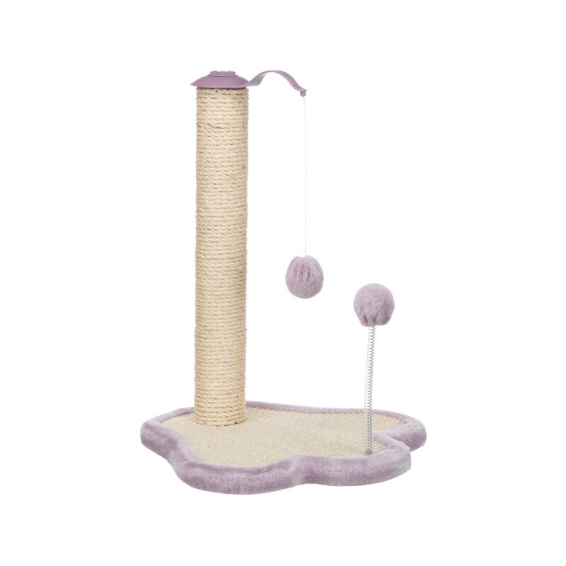 Trixie Junior Patte Griffoir avec Poteau - 50 cm - Natural/Mauve