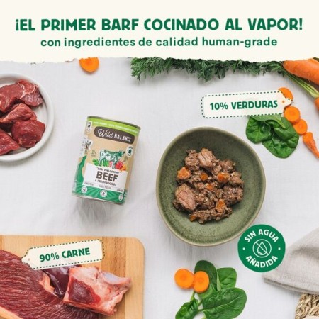 Wild Balance Boîte de Bœuf pour Chiens 400g - Philosophie BARF