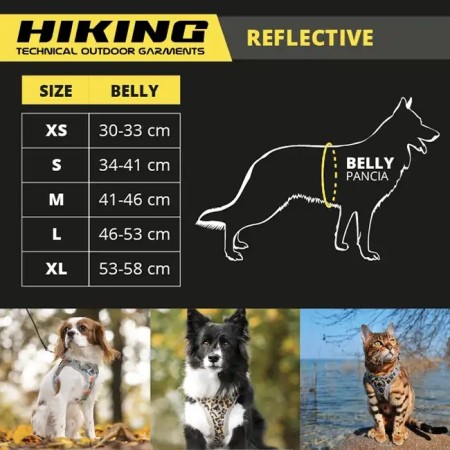 Harnais pour Chien - Hiking Reflective Fuchsia - Croci : Confort et Visibilité pour Vos Aventures